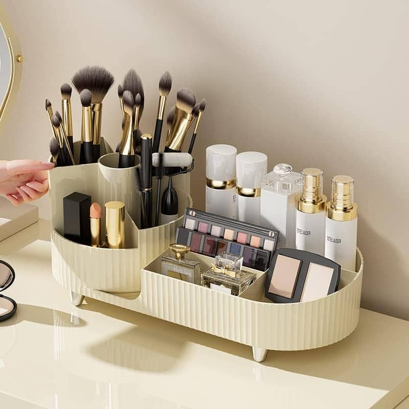 Organisateur de Maquillage Rotatif à 360° Deux Zones - منظم المكياج والأدوات الدوار 360 درجة - Maison - صورة 9