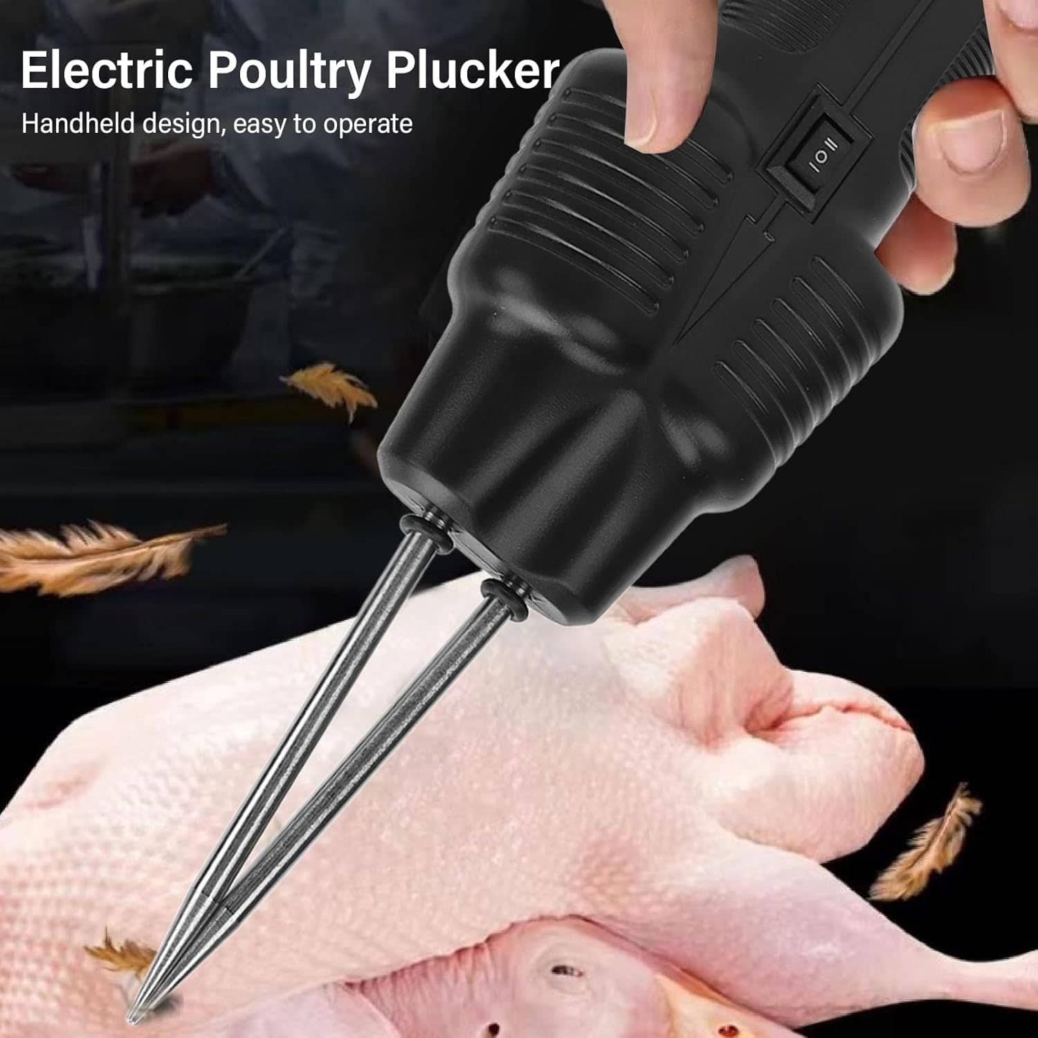 Plumeuse à Volaille Électrique Portative - آلة نتف ريش الدواجن الكهربائية الاحترافية - Cuisine - صورة 3