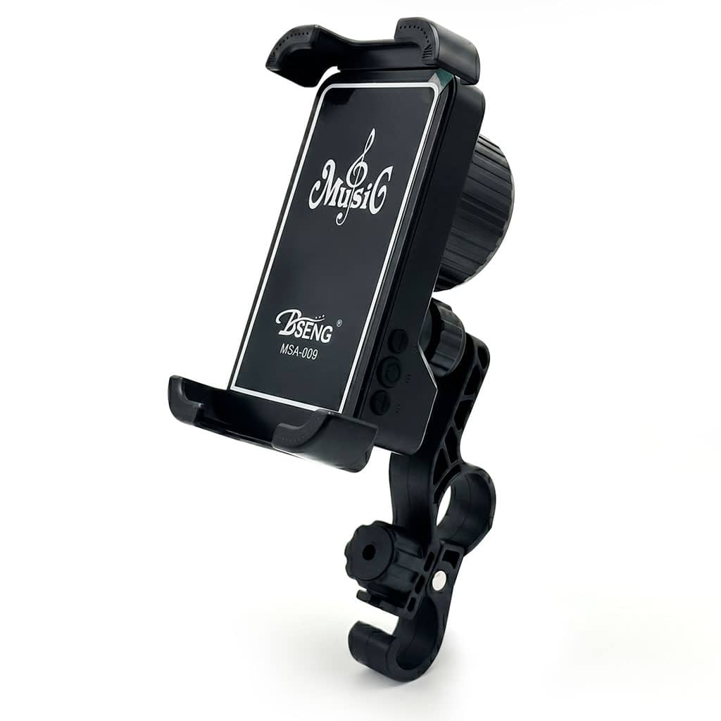 Support Téléphone avec Haut-parleur Induction et Charge Sans Fil - حامل هاتف ذكي متعدد الوظائف مع مكبر صوت وشاحن لاسلكي - Accessoires Auto/Moto - صورة 4