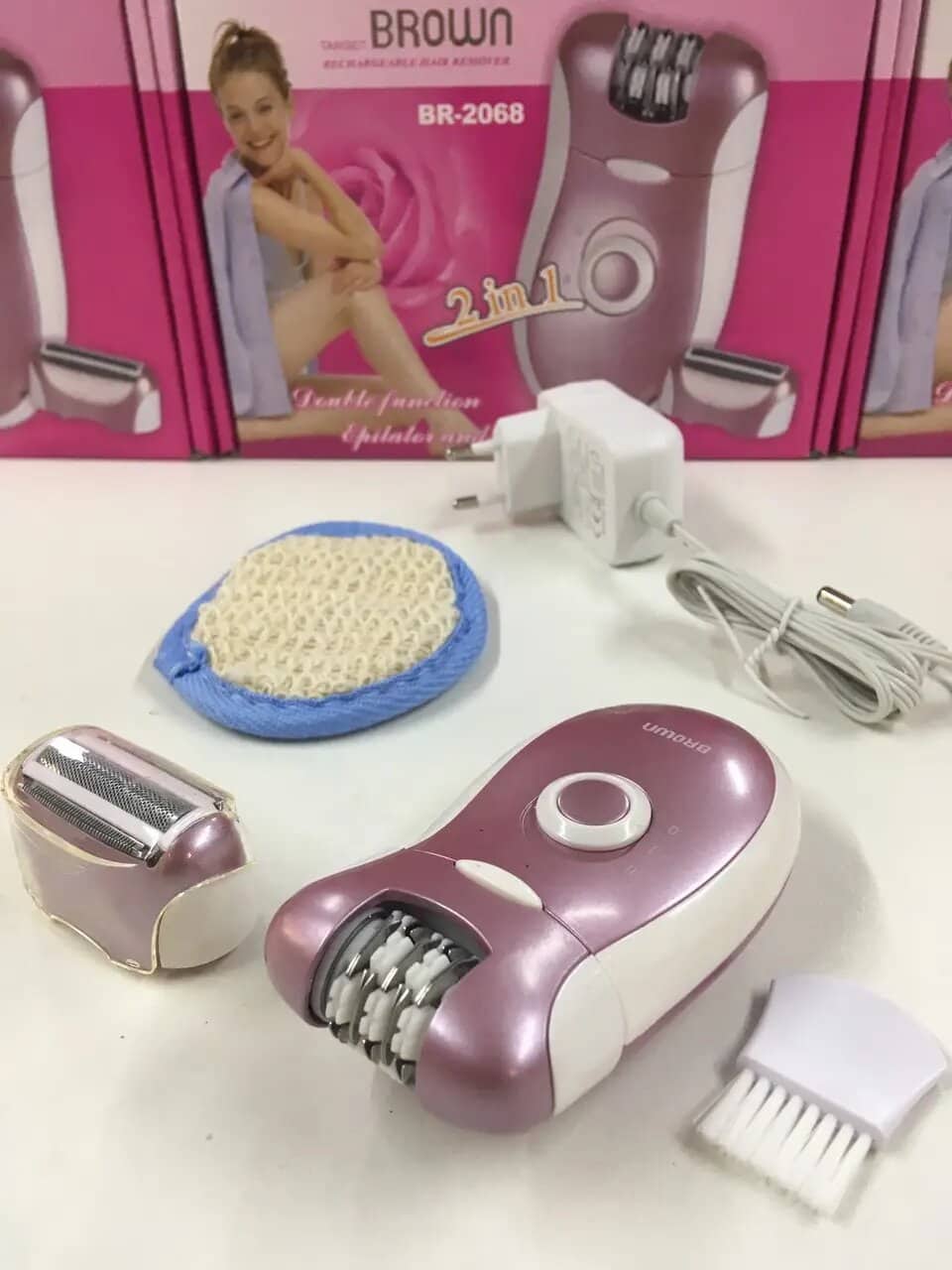 Browns Épilateur Rasoir Lavable 2en1 Bs-2068 - Soins et Beauté - صورة 5