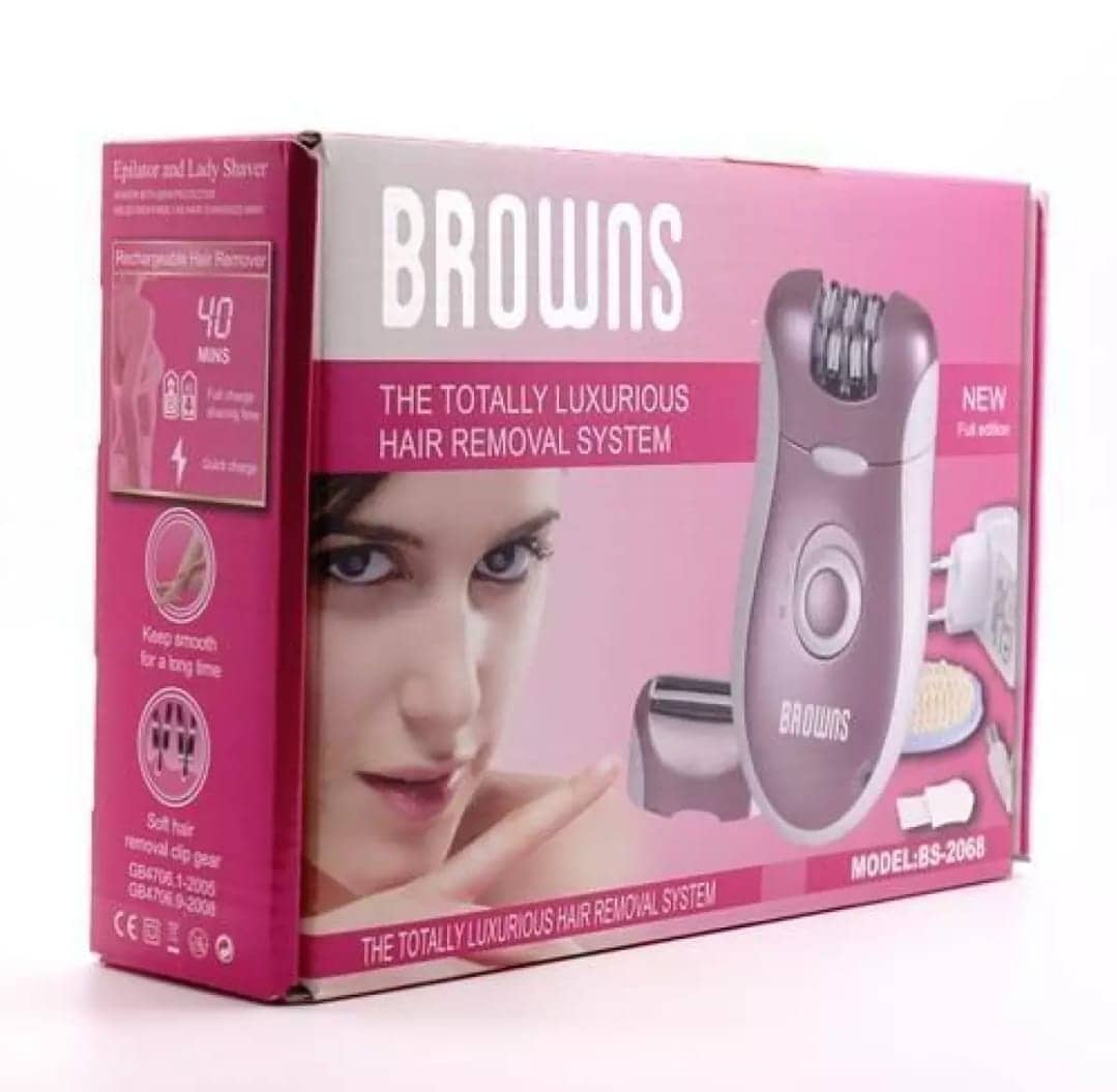 Browns Épilateur Rasoir Lavable 2en1 Bs-2068 - Soins et Beauté - صورة 7