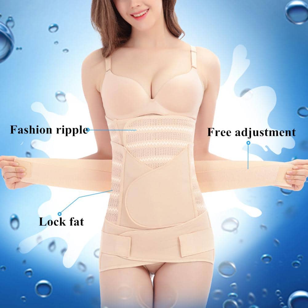 Ceinture 3PCS de récupération du corps apres l'accouchement - حزام استعادة الجسم بعد الولادة مكون من 3 قطع - Soins et Beauté - صورة 4