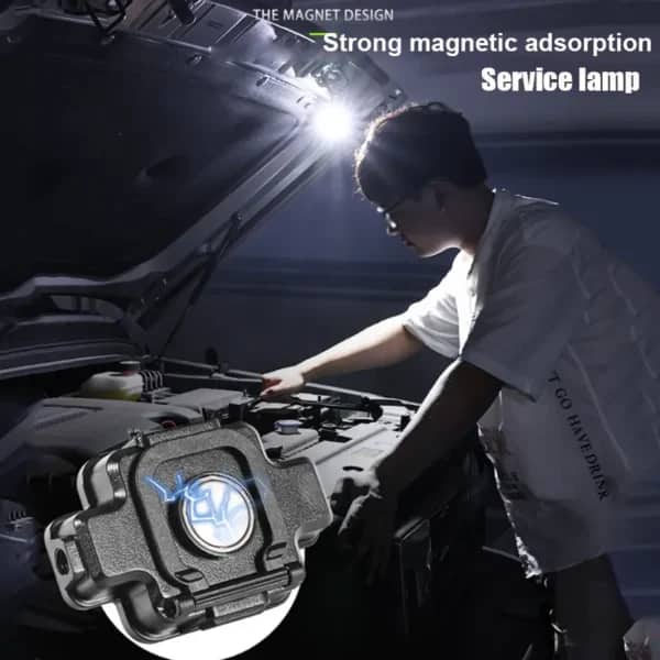Lampe frontale Portable COB+XPG multifonctionnelle magnétique USB TYPE-C - Camping et Randonnée - صورة 3
