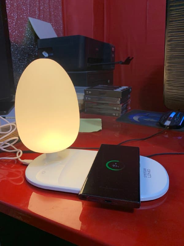 Veilleuse à luminosité réglable, chargeur de téléphone sans fil LDNIO Y3 - Électronique - صورة حقيقية 14