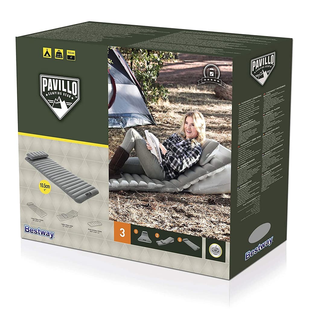 Matelas Gonflable Multifonction 1 Place Avec 2 Oreillers Bestway Pavillo 67617 - Camping et Randonnée - صورة 7