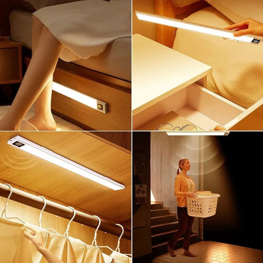 Lampe de Placard avec Detecteur de Mouvement Rechargeable et sans Fil - Décoration - صورة 7