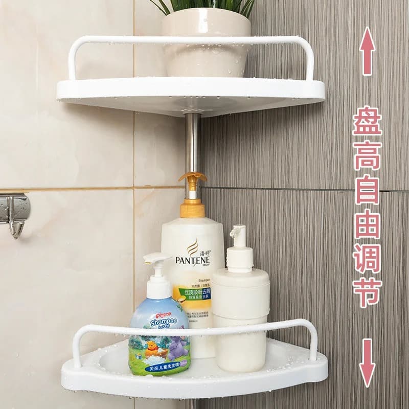 Étagère de rangement d'angle haut de gamme pour Sale de bain et toilettes 260Cm - Maison - صورة 3