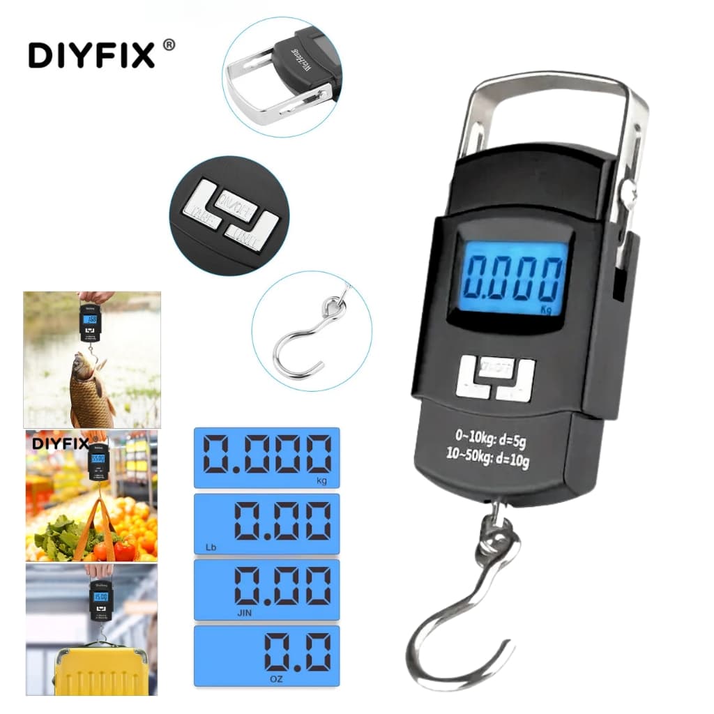 Balance à bagages numérique portable avec écran LCD 50KG/10G WH-A08 - Électronique - صورة 13