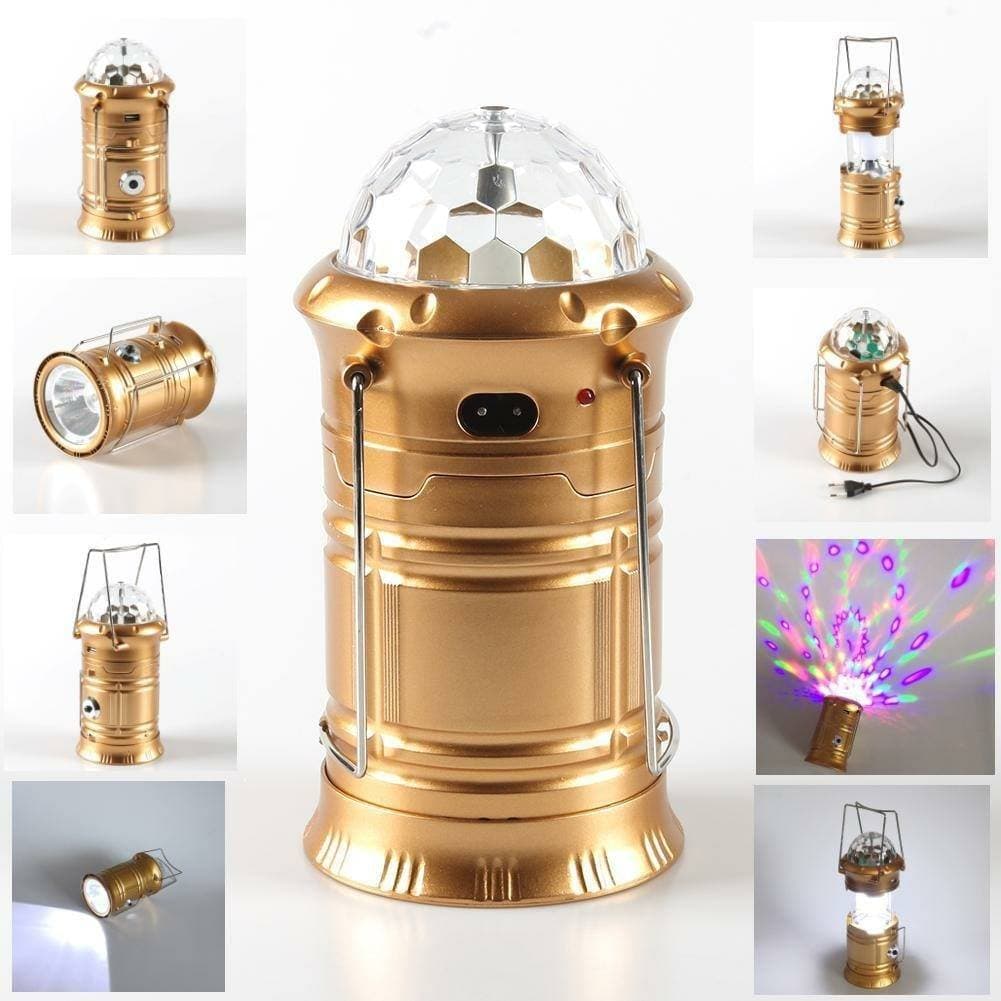 Camping light lantern 3IN1 multi-fonction Rechargeable lamp ,torch ,disco ball rotatif - Camping et Randonnée - صورة 3