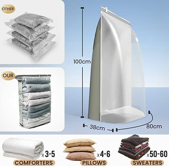Sac Compression Sous Vide Taille 80 x 110 Cm - Maison - صورة 9