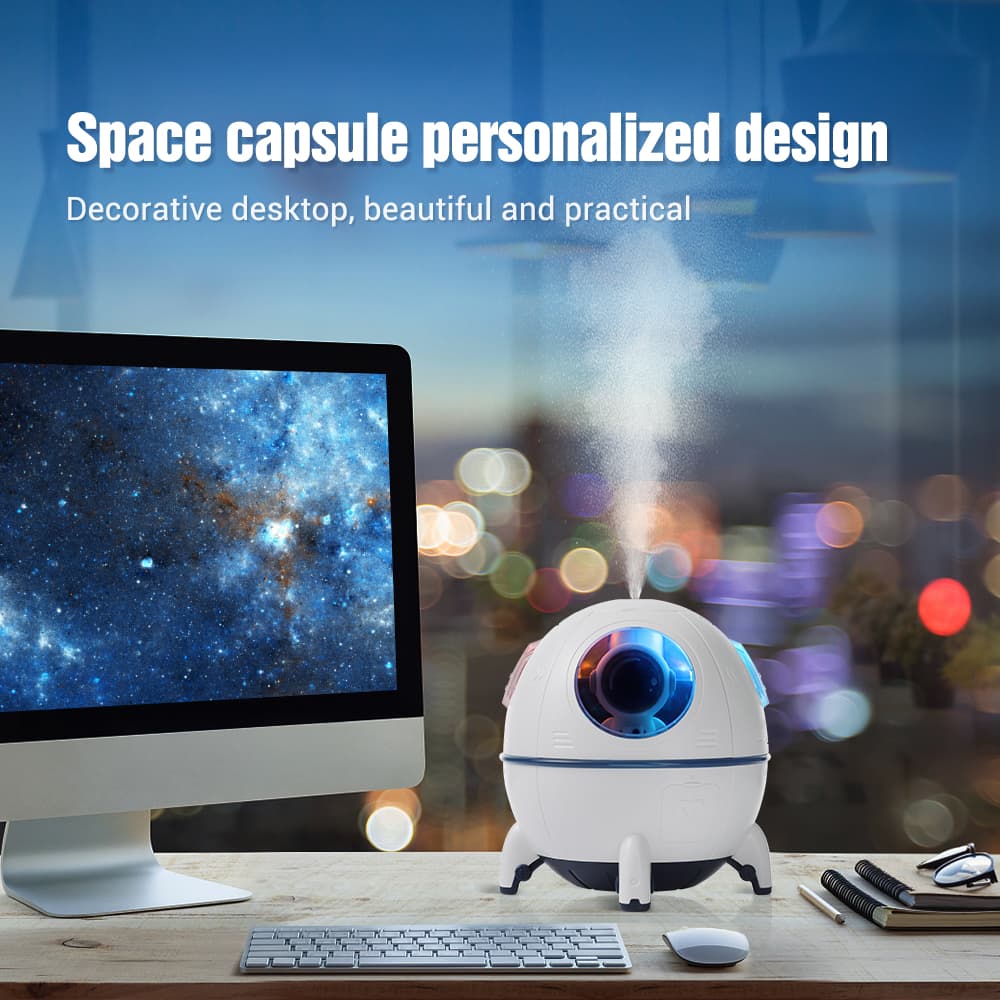 Humidificateur  d'air électrique Spacecraft avec lumière LED  - Maison - صورة 2