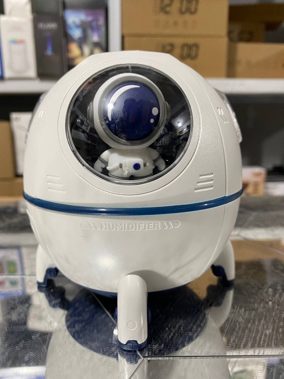 Humidificateur  d'air électrique Spacecraft avec lumière LED  - Maison - صورة حقيقية 24