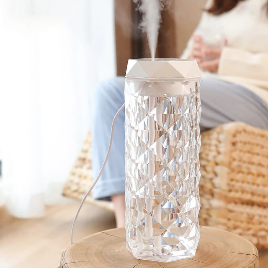 Lampe en cristal avec humidificateur d’air, diffuseur d’arôme, USB 900ml - Décoration - صورة 5