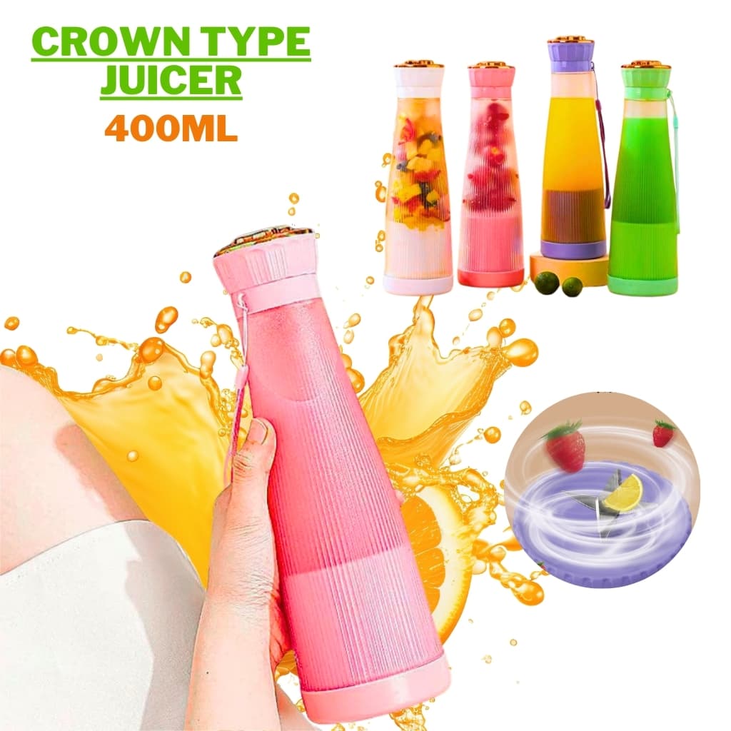 Blender Portable CROWN TYPE Juicer 400 ML - Camping et Randonnée - صورة 1