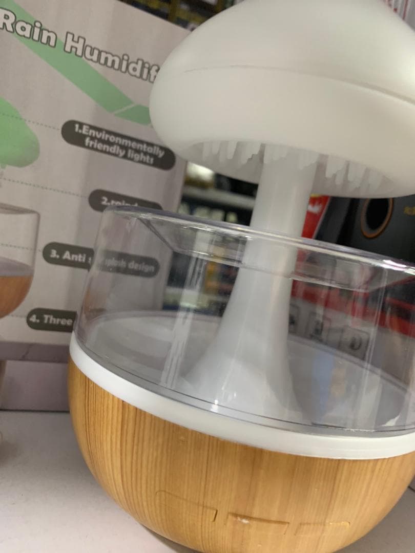 Humidificateur créatif en forme de nuage de pluie 7 couleurs  280ml - Électronique - صورة حقيقية 5