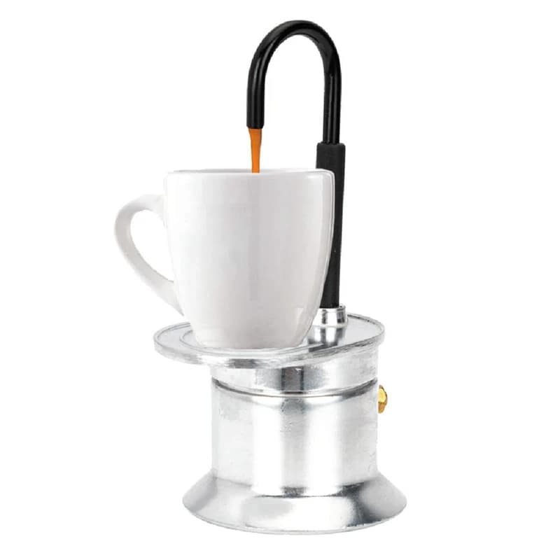 Cafetière Italienne Moka à Tube en Alliage d'Aluminium 50ml - ماكينة صنع قهوة الموكا الإيطالية بأنبوب من سبائك الألومنيوم - Maison - صورة 4
