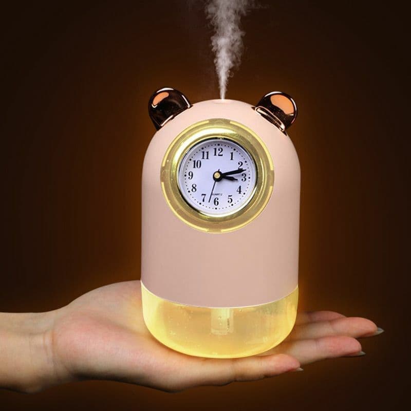 humidificateur avec horloge et Spray pour bureau 7 Couleur led 300 ML - Électronique - صورة 2