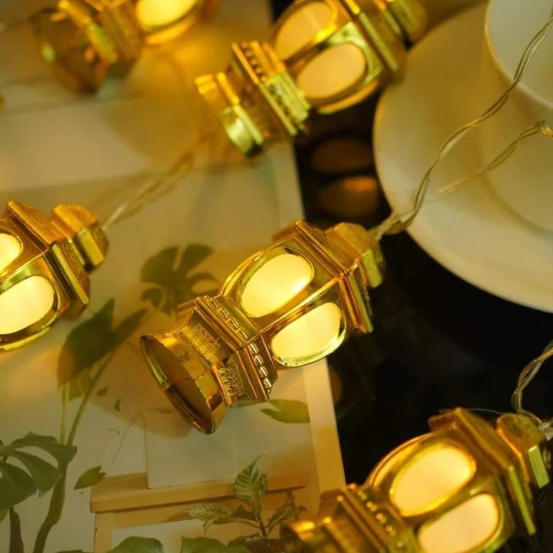 Guirlande lumineuse ampoules en forme de tour 10 pièces - Décoration - صورة 4
