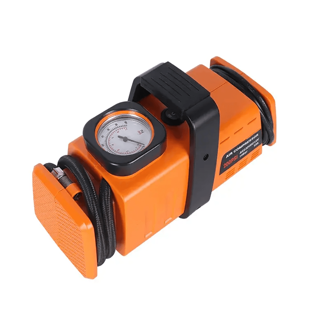 Compresseur d’aire a double adaptateur 220v/12v- 200psi - Orange - Électronique - صورة 2
