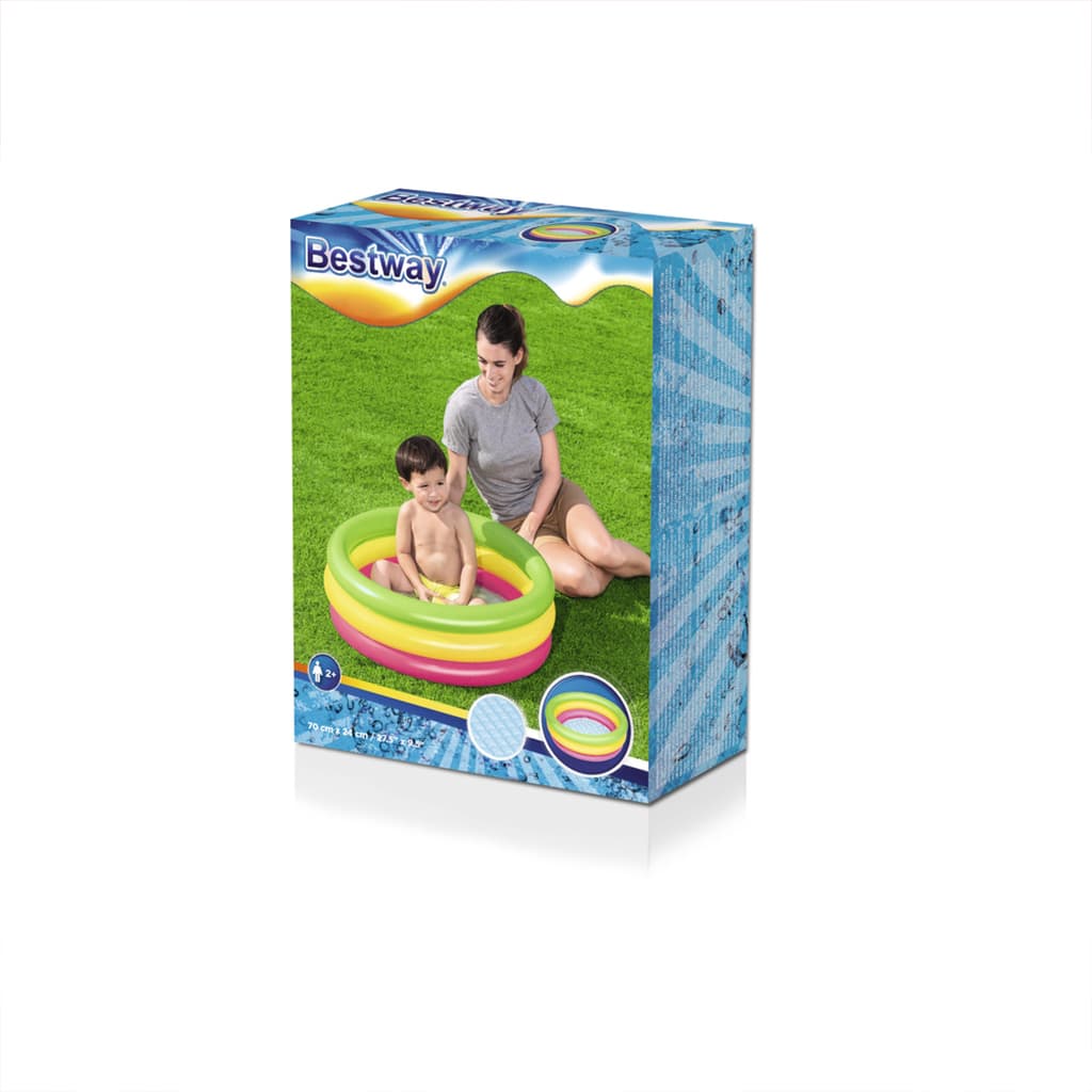 Piscine gonflable arc-en-ciel 70 cm x 24 cm Bestway #51128 - Divers - صورة 8