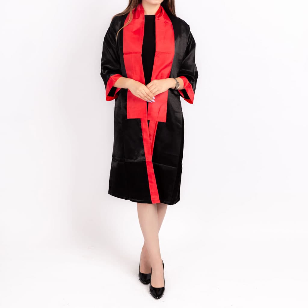 Tenue de Soutnance Unisexe Taille Standard avec Echarppe Rouge - Divers - صورة 1