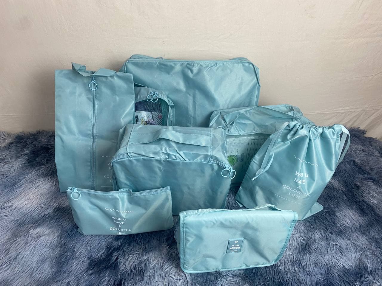 Organisateur Valise 8pcs Sac Rangement et Les Essentiels du Voyage - Soins et Beauté - صورة حقيقية 8