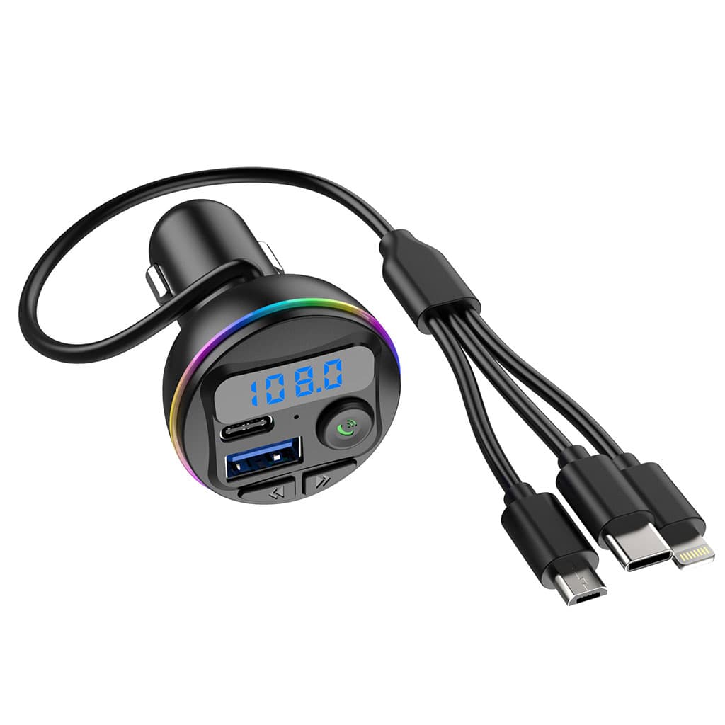 Transmetteur Bluetooth pour voiture, voiture Mp3 Player Radio Aux Adapter Lecteur de Musique - Accessoires Auto/Moto - صورة 2