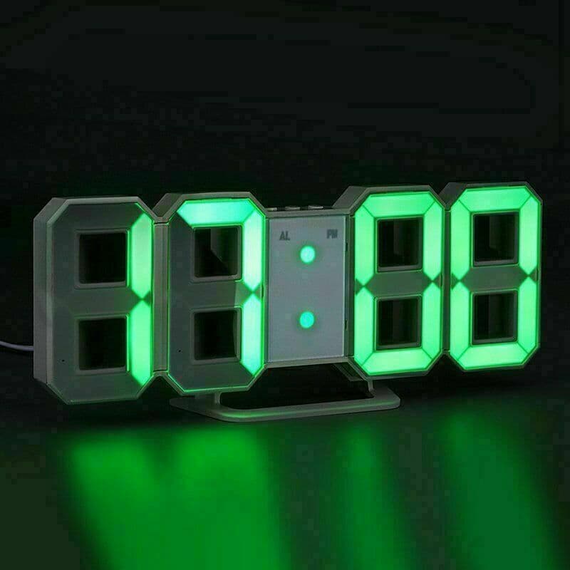 Horloge Murale numérique LED 3D - Électronique - صورة 6