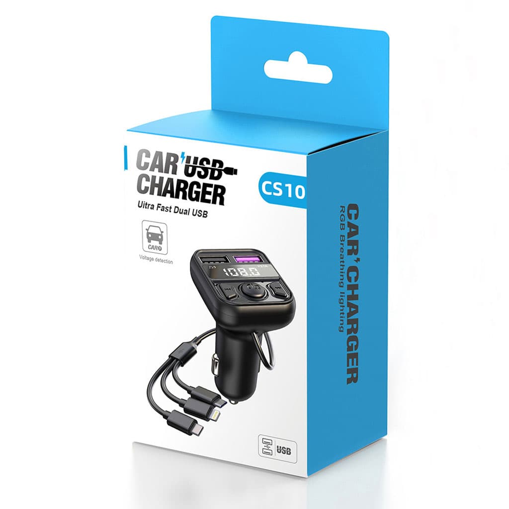 Transmetteur Bluetooth pour voiture, Voiture MP3 Radio AUX CS10 - Électronique - صورة 2