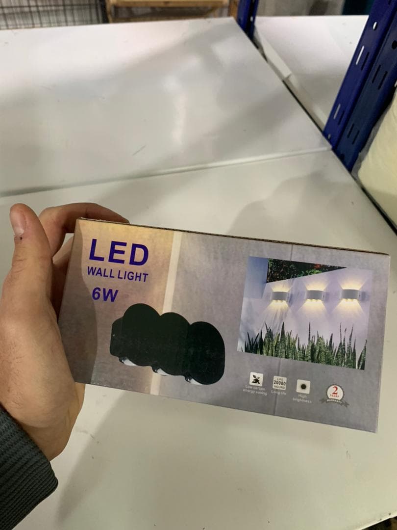 Applique Murale LED 6W D’Éclairage Extérieur 3 Lampes en PP - Décoration - صورة حقيقية 9