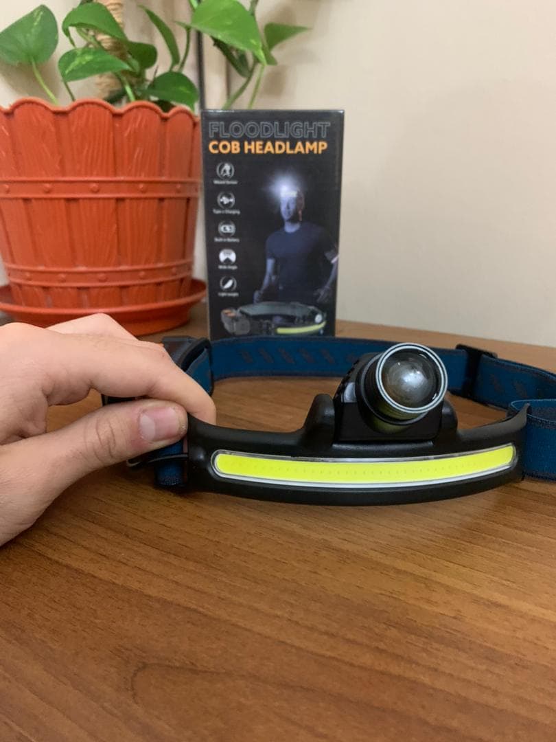 Lampe Frontale Rechargeable 2600mAh avec Capteur Mouvement - Camping et Randonnée - صورة حقيقية 11