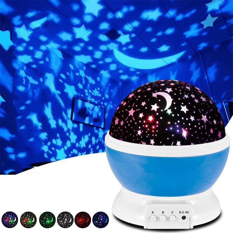 Projecteur LED rotatif produisant l’image d’un ciel étoilé, idéal pour la chambre d’un enfant - Électronique - صورة 2
