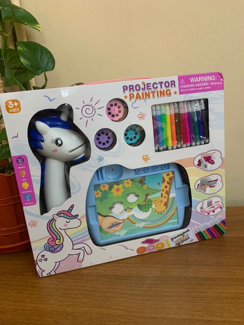 Projecteur de dessin licorne pour enfants avec 24 motifs colorés - Jouet & Gaming - صورة حقيقية 6