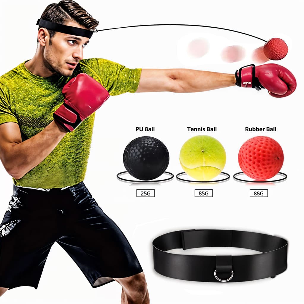 Balle de Boxe Reflex pour améliorer la coordination œil-main 3Pcs - Sport - صورة 1