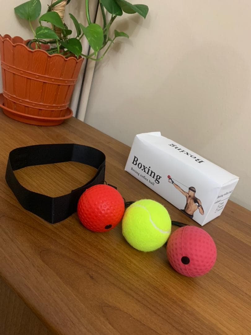 Balle de Boxe Reflex pour améliorer la coordination œil-main 3Pcs - Sport - صورة حقيقية 9