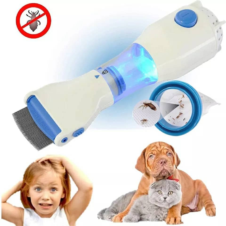 Comb Peigne Anti-Poux Électrique &amp; Nettoyeur Cheveux - Électronique - صورة 2