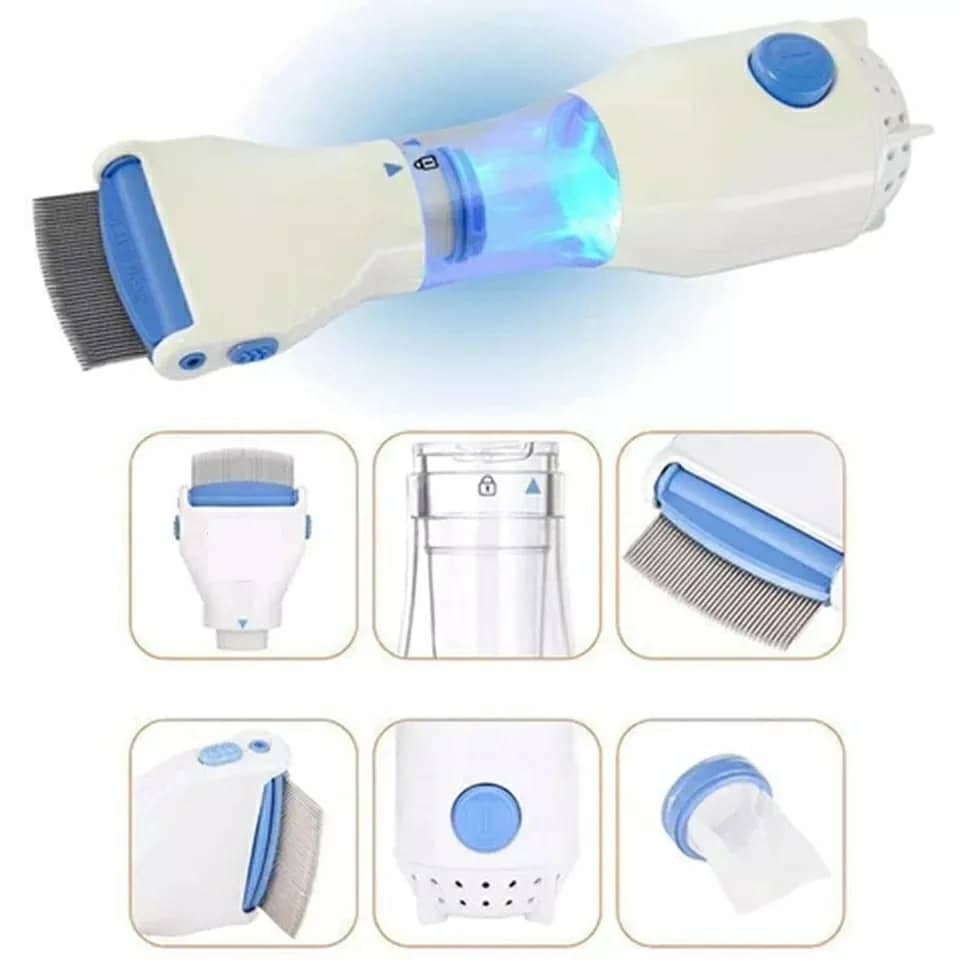 Comb Peigne Anti-Poux Électrique &amp; Nettoyeur Cheveux - Électronique - صورة 6