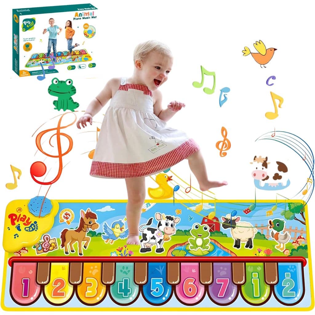 Tapis de Piano Musical pour Enfants 3-6 Ans – حصيرة بيانو موسيقية للأطفال - Jouet & Gaming - صورة 1