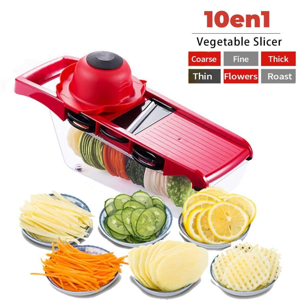Mandoline Coupe-Légumes 10 en 1 – قطاعة خضروات  - Cuisine - صورة 2