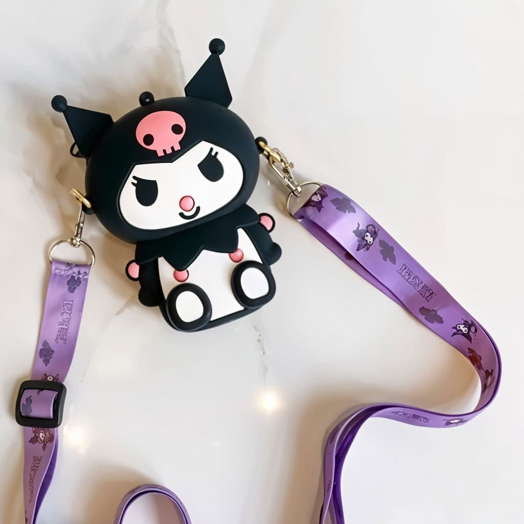 Mini Sac à Bandoulière Kuromi – Accessoire Kawaii pour Enfants et Fans de Manga - Divers - صورة 2