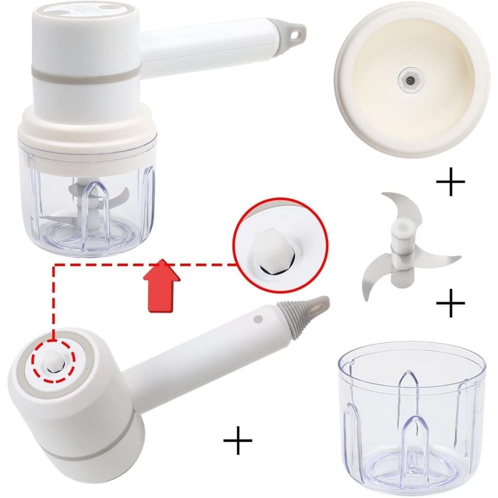 Batteur de Cuisine 6en1 Multifonction avec Plusieurs Têtes – جهاز تحضير الطعام وفرشاة تنظيف - Cuisine - صورة 3