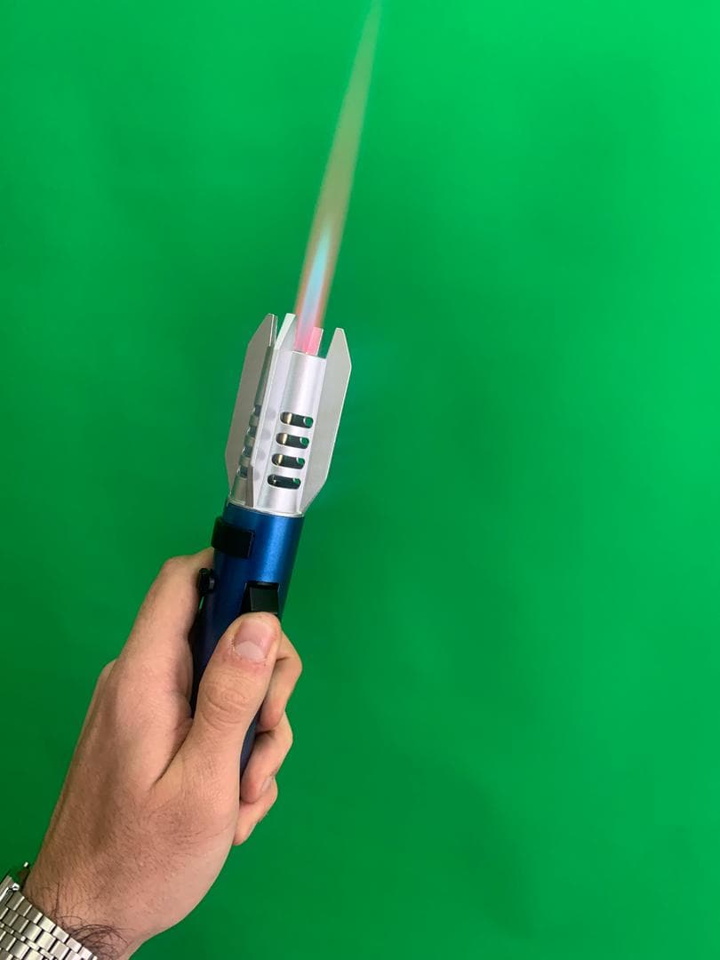 Briquet à flamme droite très puissant coupe-vent – موقد نار محمول - Outillage et Bricolage - صورة حقيقية 10