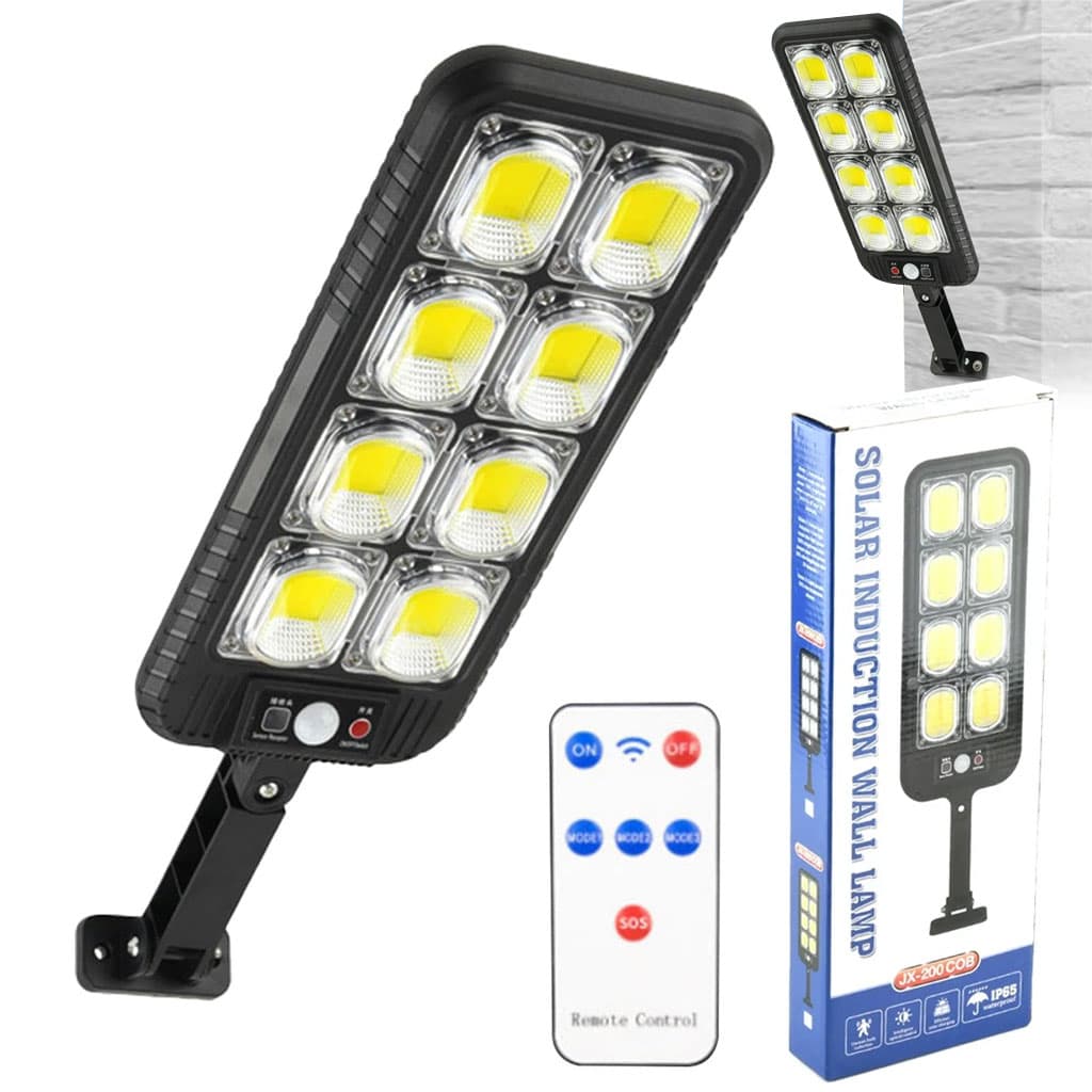 Lampadaires 144LED à énergie solaire étanche IP65 JX200 – مصباح خارجي يعمل بالطاقة الشمسية - Électronique - صورة 1
