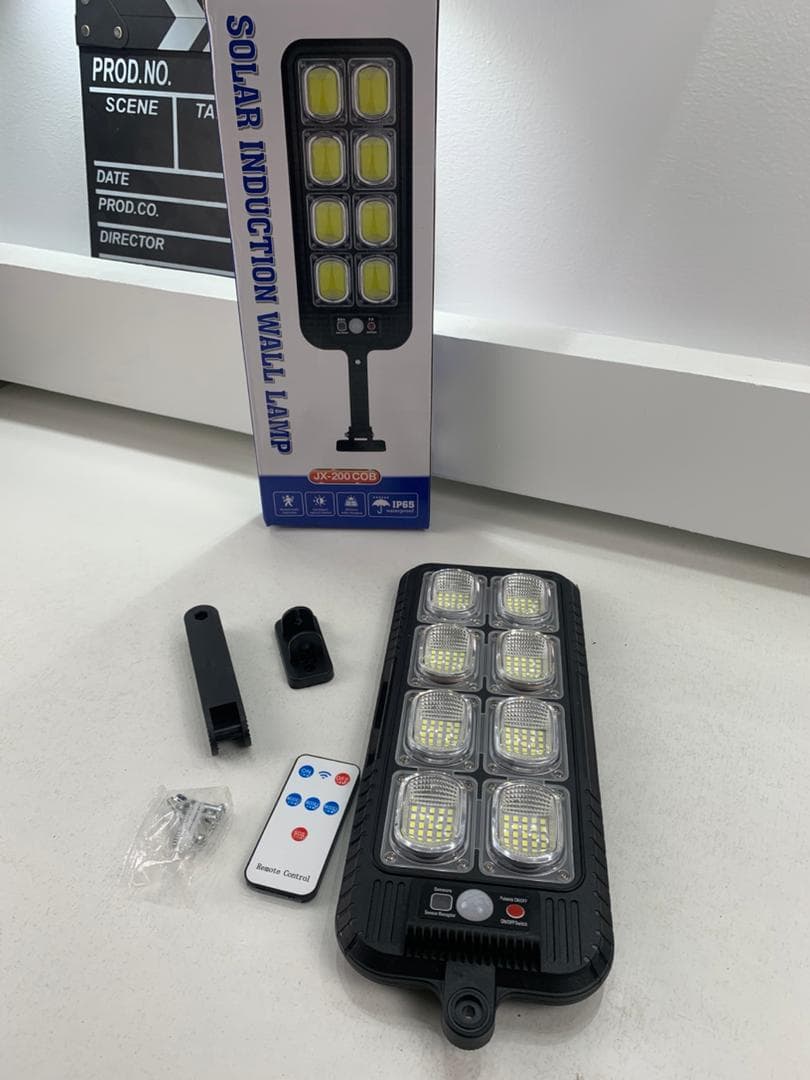 Lampadaires 144LED à énergie solaire étanche IP65 JX200 – مصباح خارجي يعمل بالطاقة الشمسية - Électronique - صورة حقيقية 8