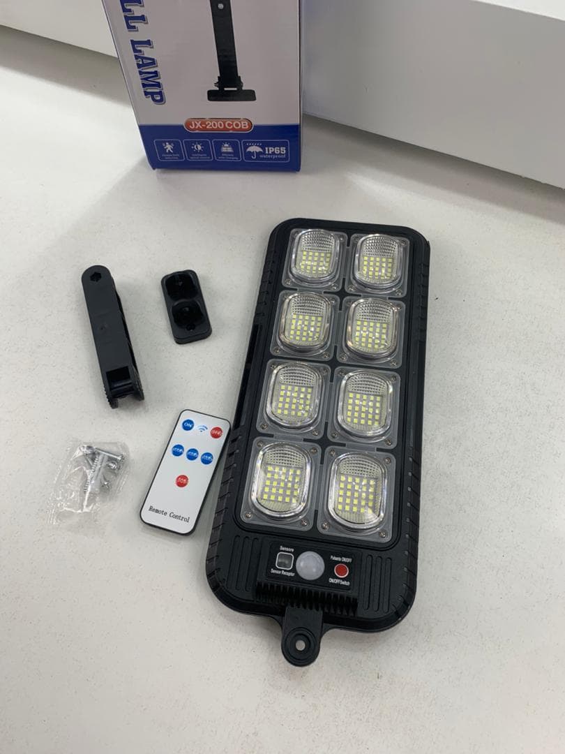 Lampadaires 144LED à énergie solaire étanche IP65 JX200 – مصباح خارجي يعمل بالطاقة الشمسية - Électronique - صورة حقيقية 9
