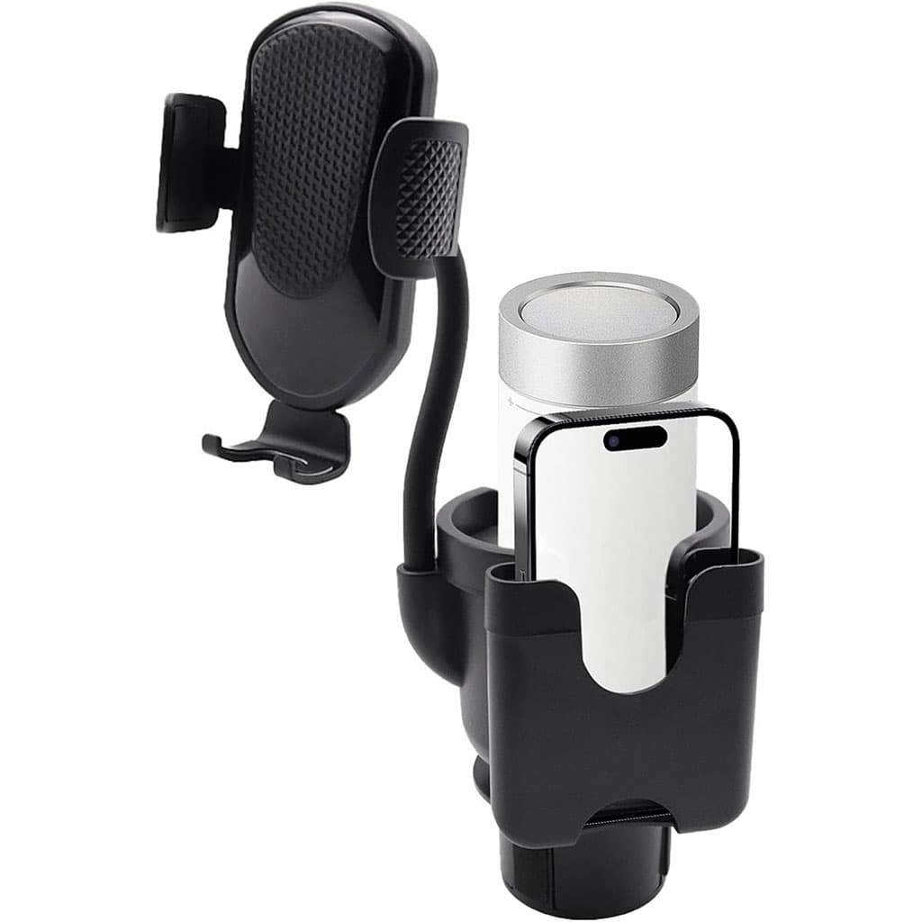 Support de téléphone pour voiture avec porte-gobelet rotation à 360° - حامل هواتف وأكواب في السيارة - Accessoires Auto/Moto - صورة 10
