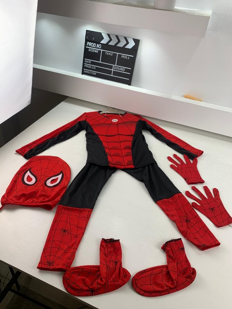 Tenue de Deguisement Spiderman Complet 5PCS Pour Enfants – بدلة سبايدرمان - Jouet & Gaming - صورة حقيقية 5