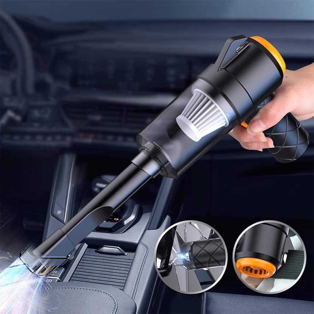 Aspirateur et souffleur 2en1 rechargeable par USB Compact et puissant – مكنسة كهربائية يدوية - Accessoires Auto/Moto - صورة 2