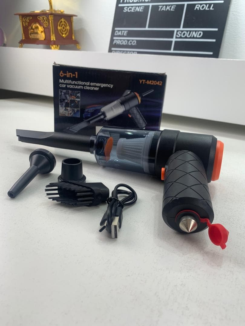 Aspirateur et souffleur 2en1 rechargeable par USB Compact et puissant – مكنسة كهربائية يدوية - Accessoires Auto/Moto - صورة حقيقية 9