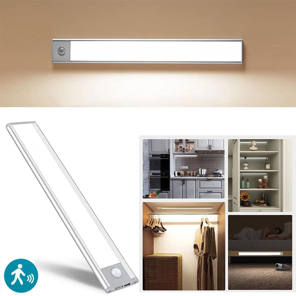 Lampe LED Rechargeable avec Détecteur De Mouvement Intérieur 3 Modes HY-2012 – مصباح مناطق ضيقة بعدة أوضاع - Maison - صورة 1